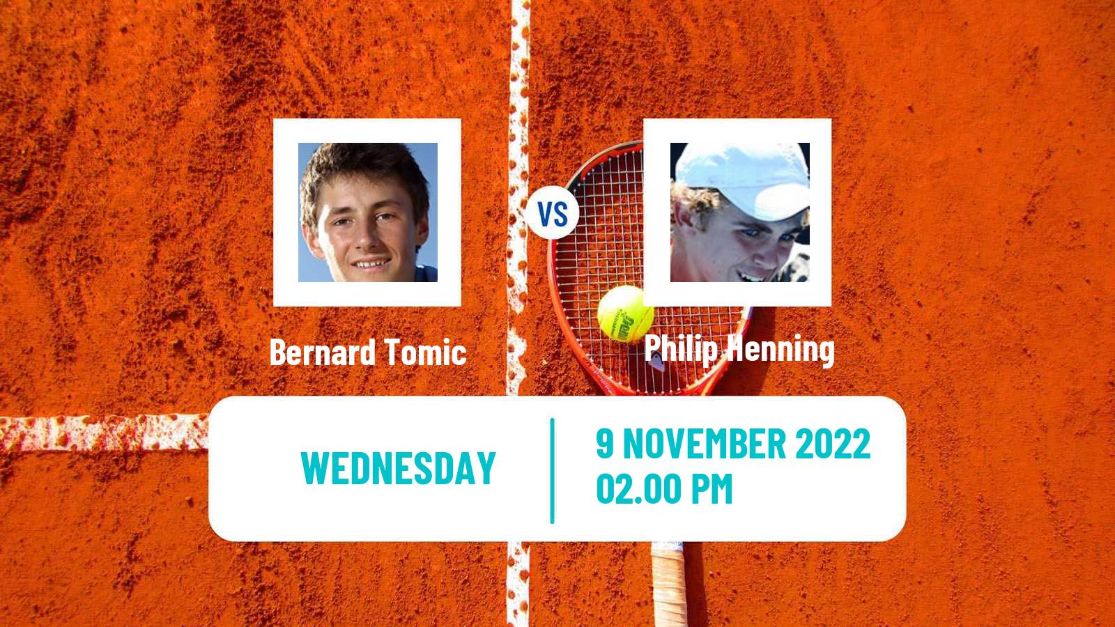 Tennis ITF Tournaments Bernard Tomic - Philip Henning