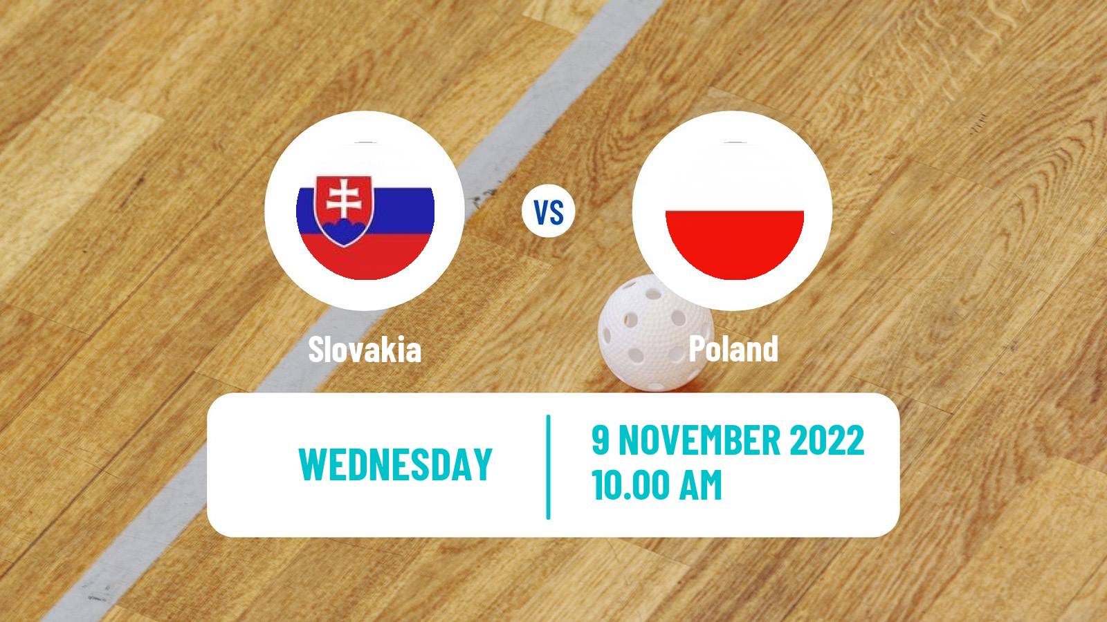 Floorball World Championship Floorball Slovakia - Poland