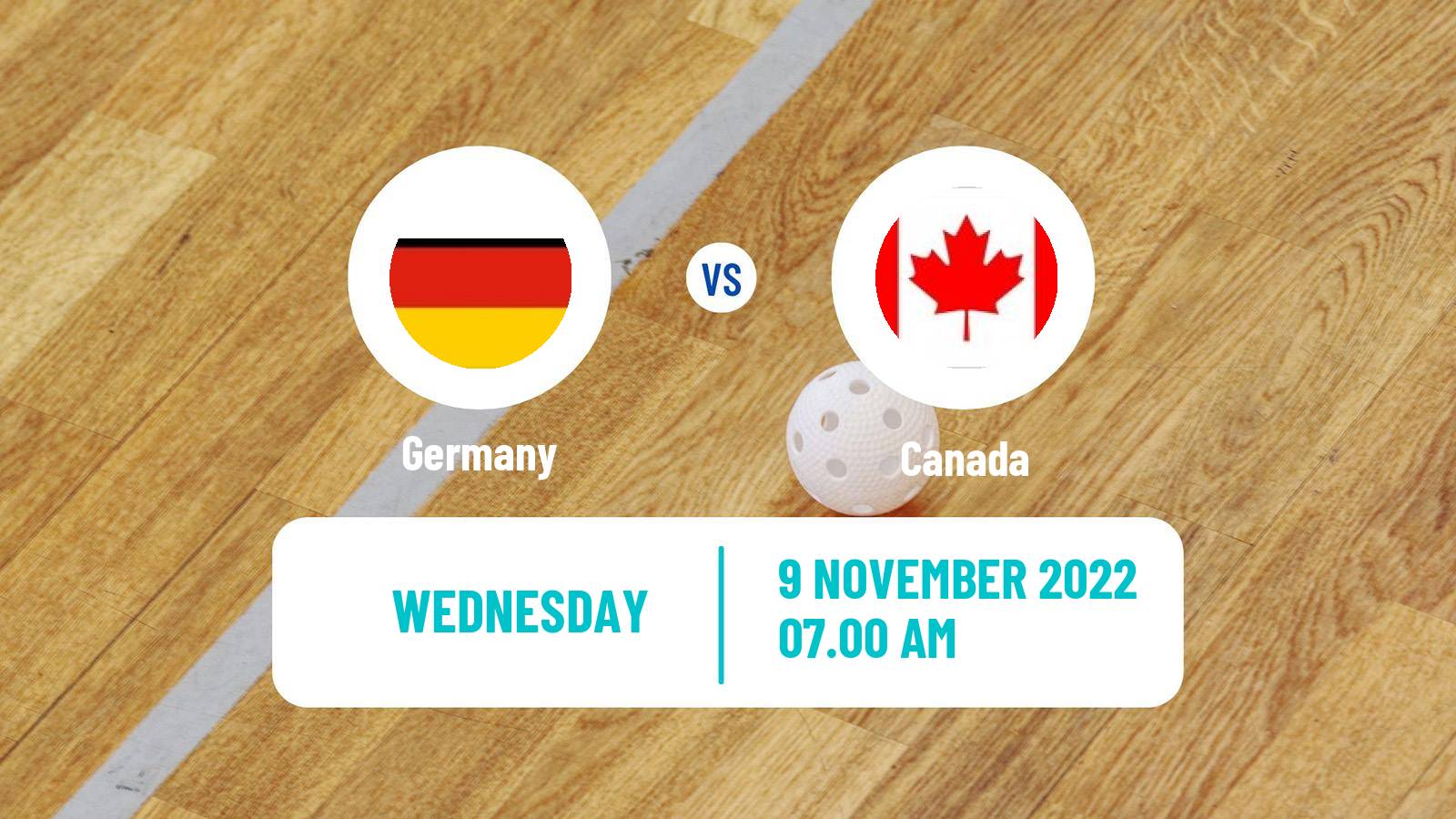 Floorball World Championship Floorball Germany - Canada