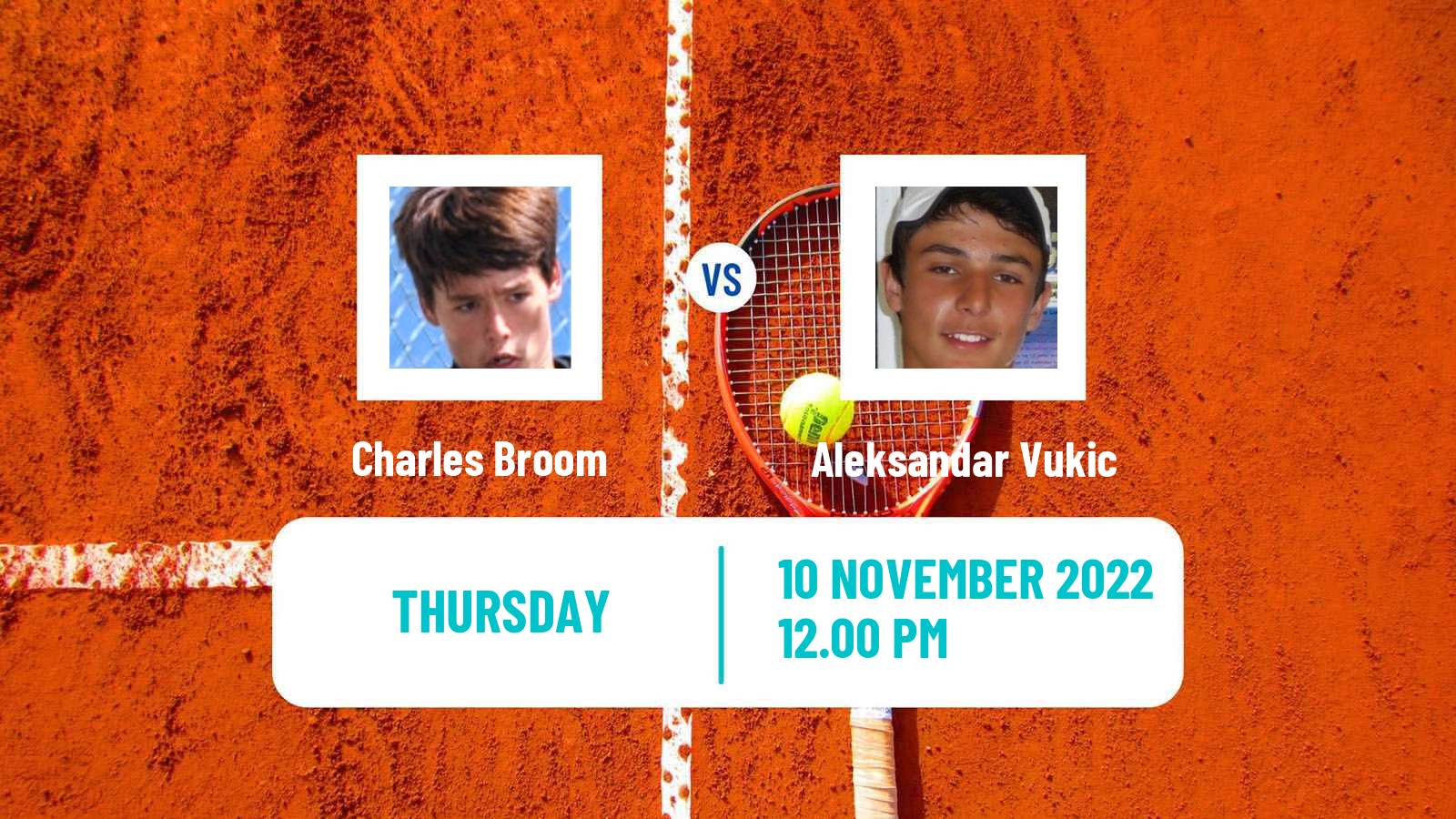 Tennis ATP Challenger Charles Broom - Aleksandar Vukic