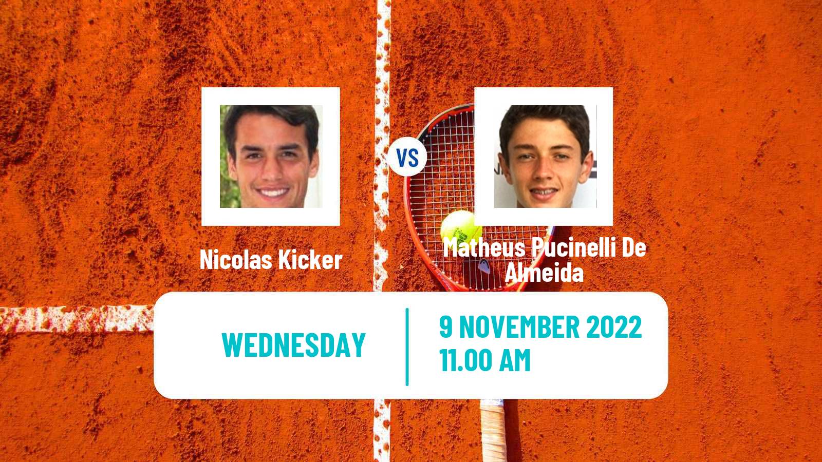 Tennis ATP Challenger Nicolas Kicker - Matheus Pucinelli De Almeida
