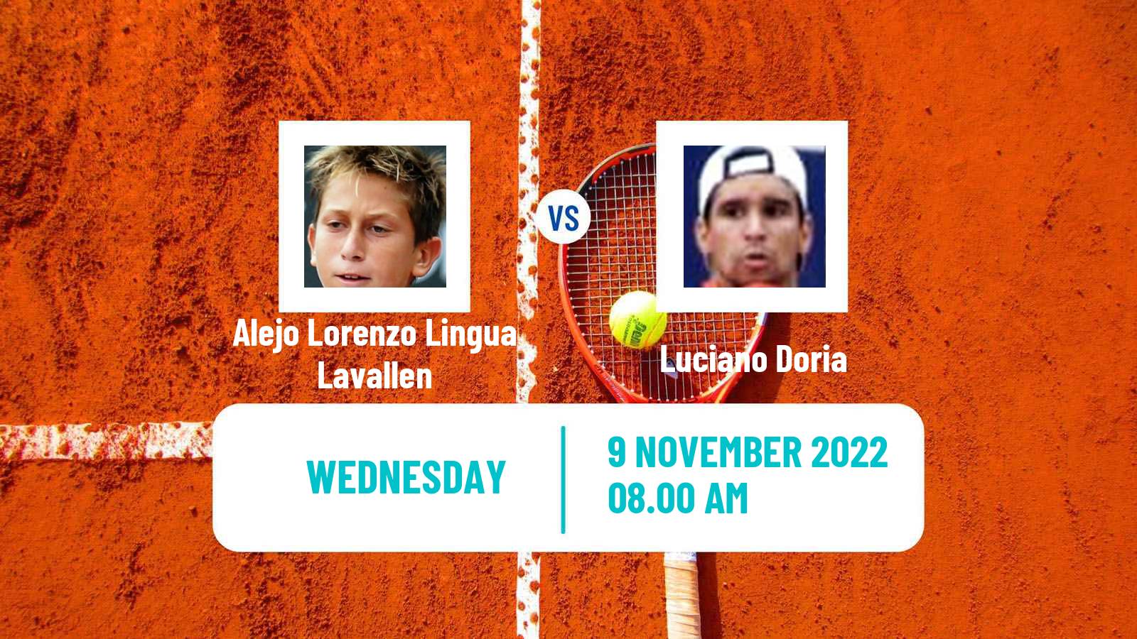 Tennis ITF Tournaments Alejo Lorenzo Lingua Lavallen - Luciano Doria