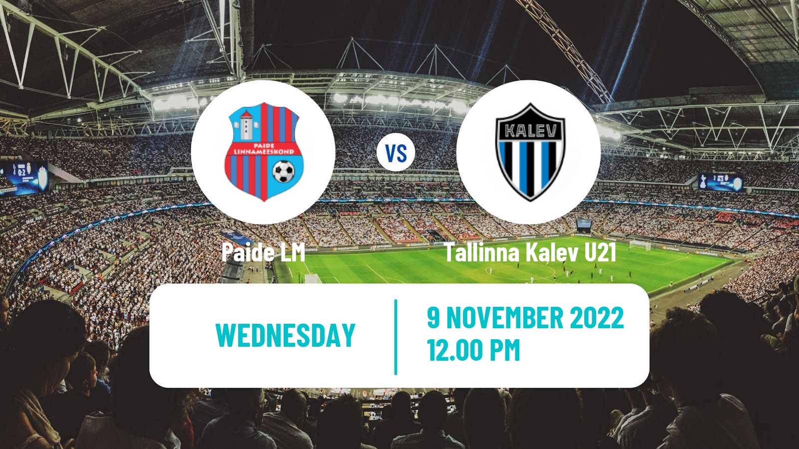 Soccer Estonian Cup Paide LM - Tallinna Kalev U21