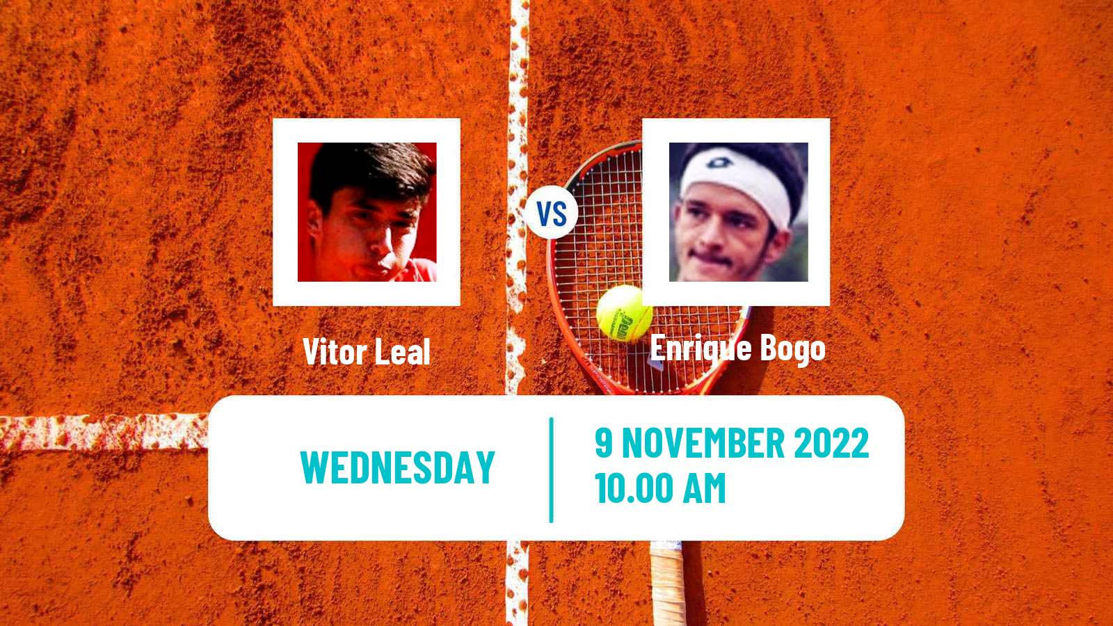 Tennis ITF Tournaments Vitor Leal - Enrique Bogo