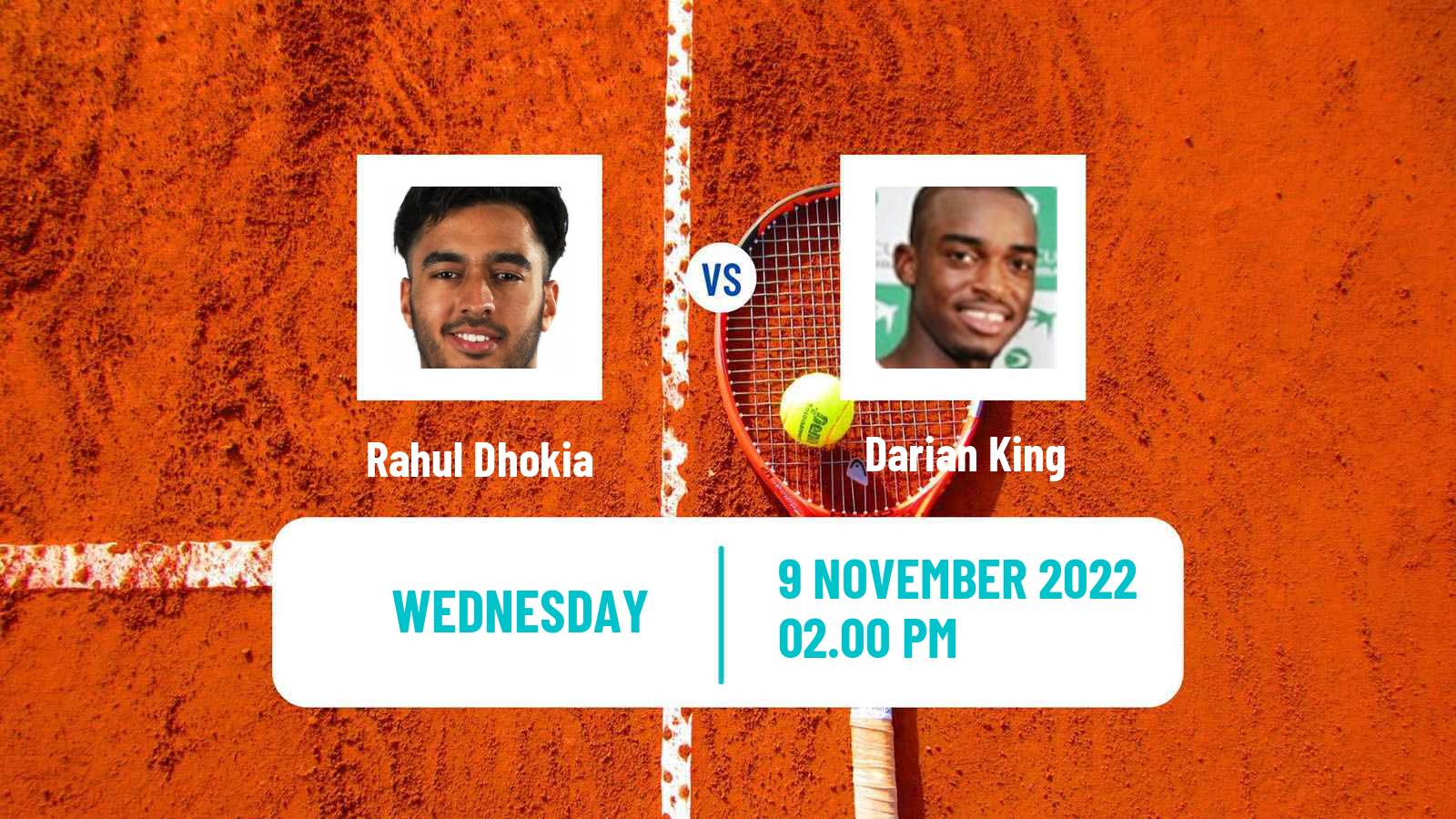 Tennis ITF Tournaments Rahul Dhokia - Darian King