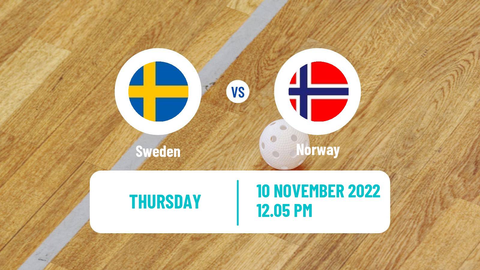 Floorball World Championship Floorball Sweden - Norway