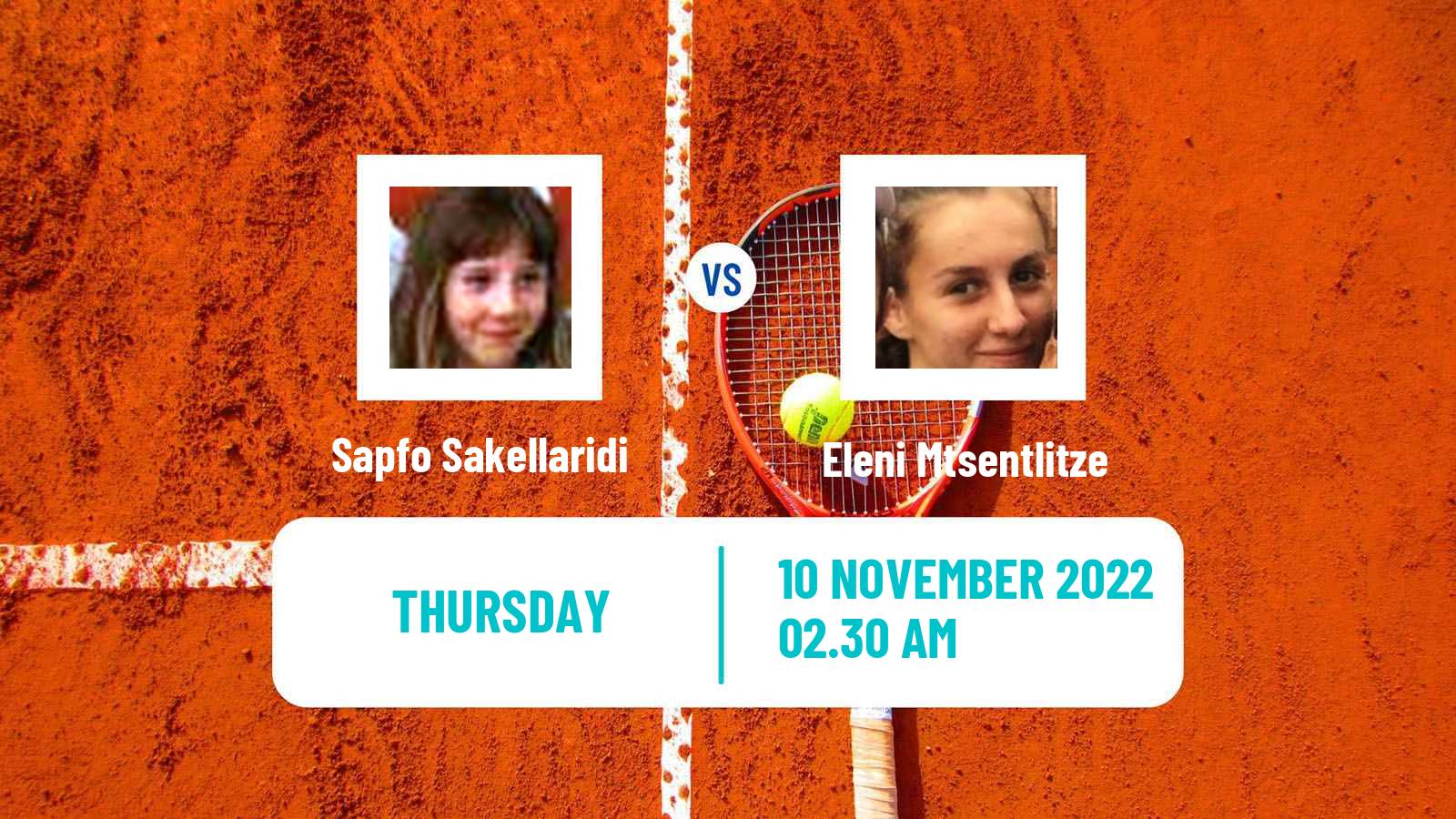 Tennis ITF Tournaments Sapfo Sakellaridi - Eleni Mtsentlitze