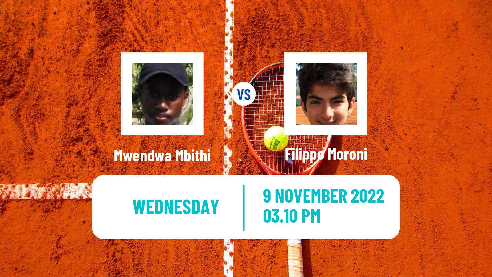 Tennis ITF Tournaments Mwendwa Mbithi - Filippo Moroni
