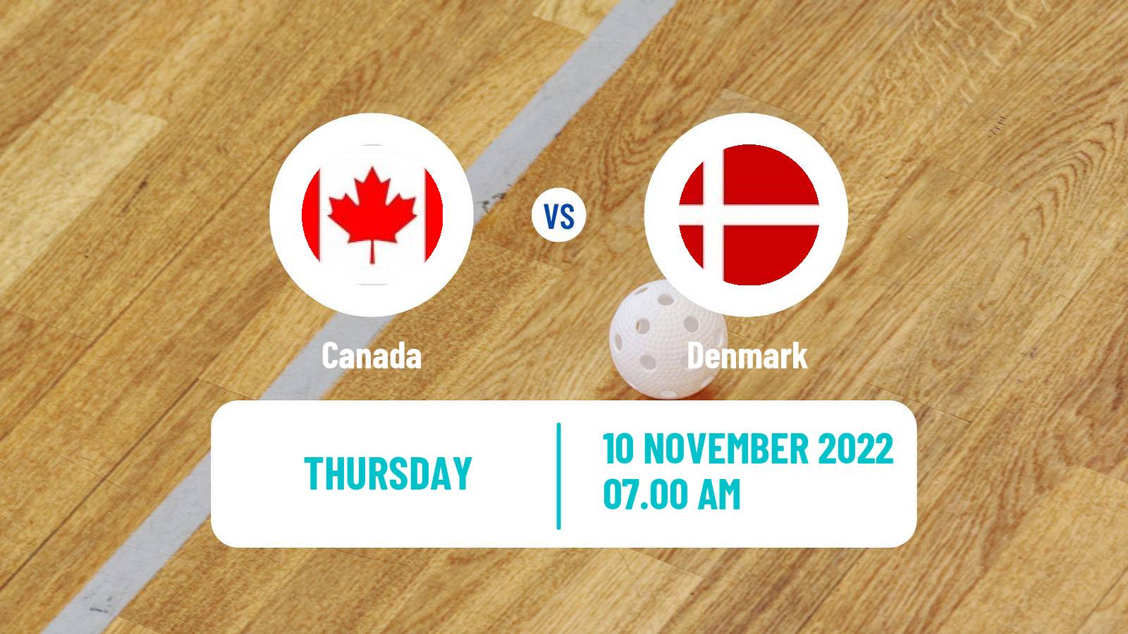 Floorball World Championship Floorball Canada - Denmark