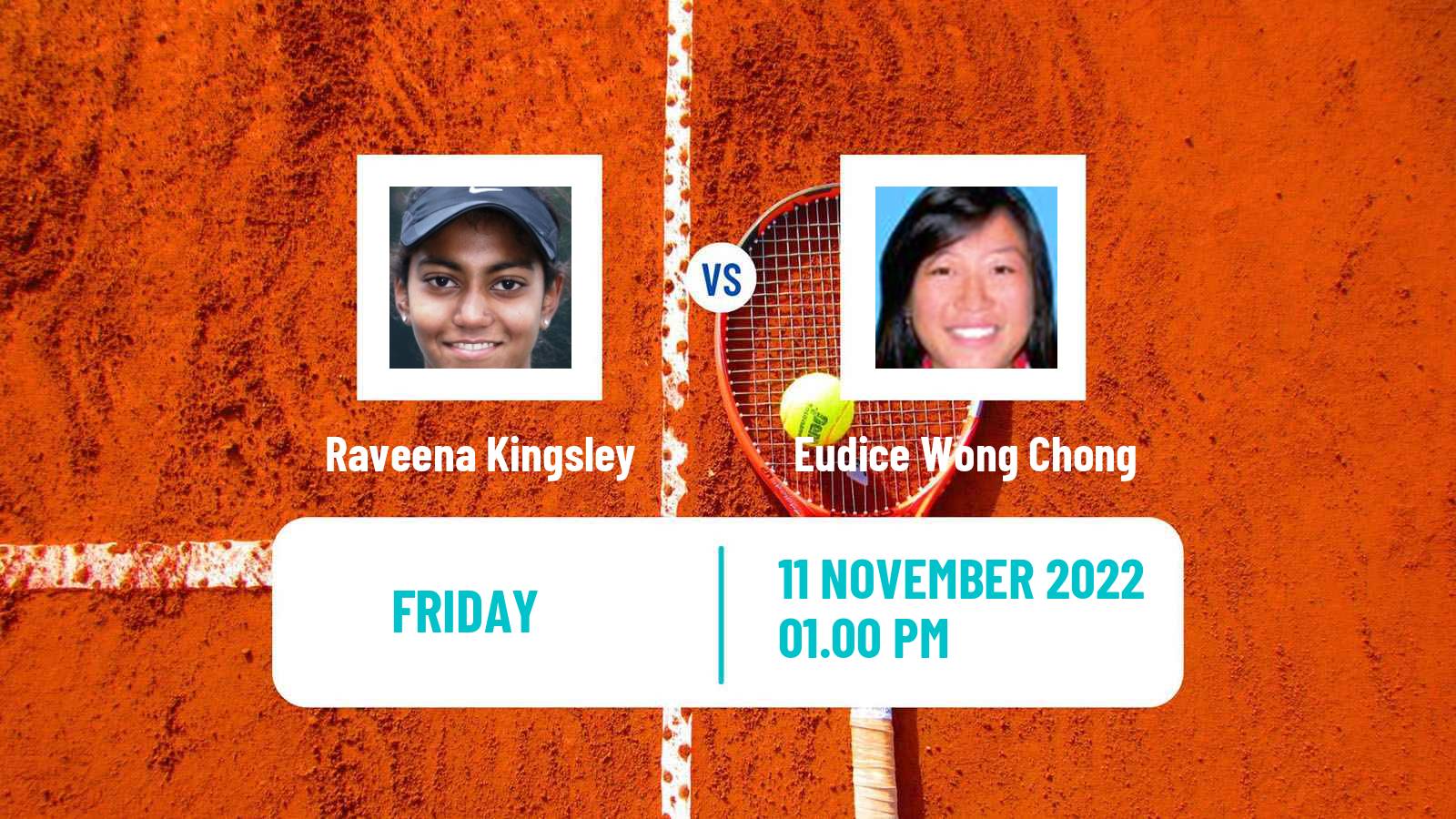 Tennis ITF Tournaments Raveena Kingsley - Eudice Wong Chong