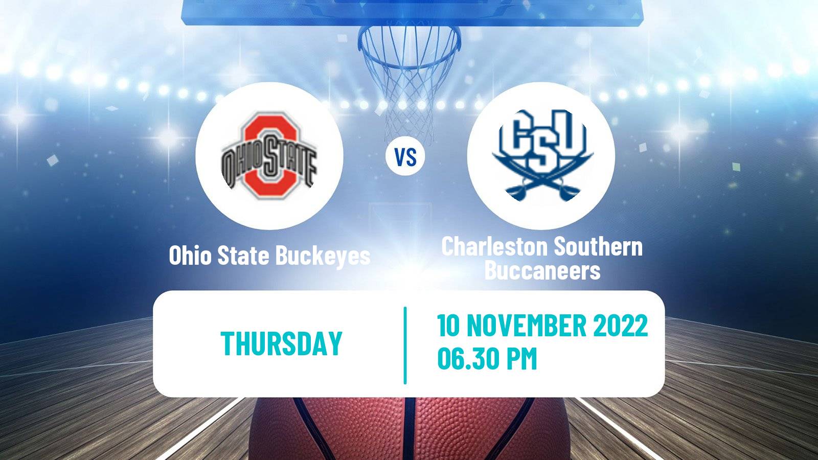 Basketball NCAA College Basketball Ohio State Buckeyes - Charleston Southern Buccaneers