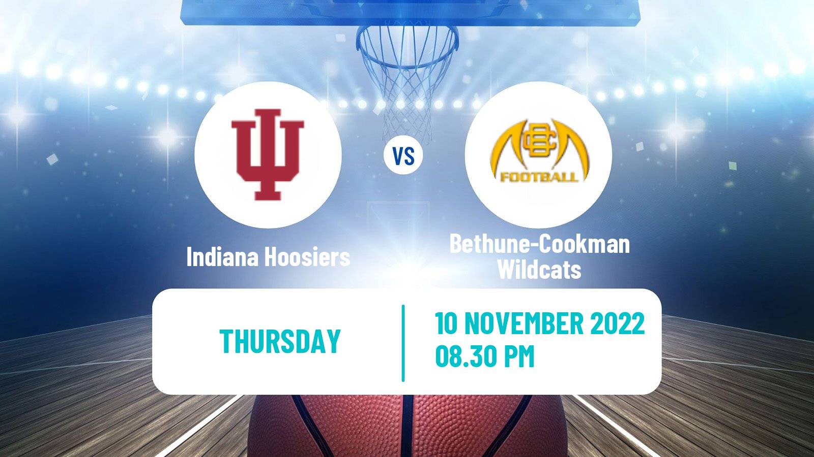 Basketball NCAA College Basketball Indiana Hoosiers - Bethune-Cookman Wildcats