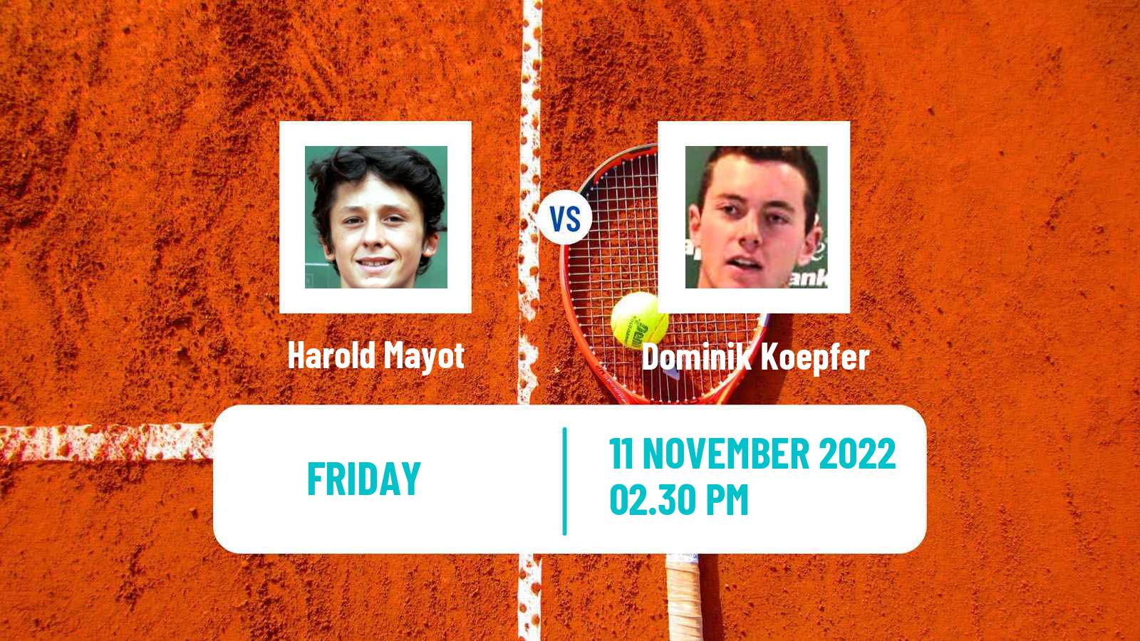 Tennis ATP Challenger Harold Mayot - Dominik Koepfer