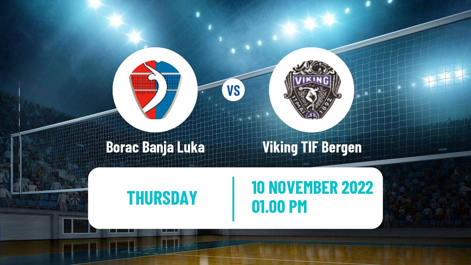 Volleyball CEV Challenge Cup Borac Banja Luka - Viking TIF Bergen