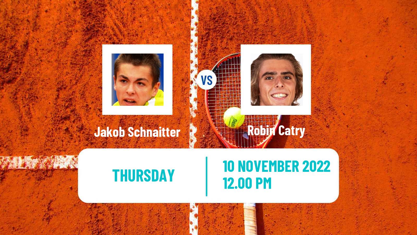 Tennis ITF Tournaments Jakob Schnaitter - Robin Catry