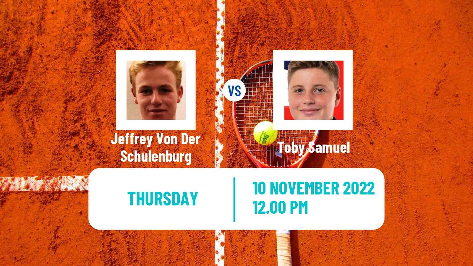 Tennis ITF Tournaments Jeffrey Von Der Schulenburg - Toby Samuel
