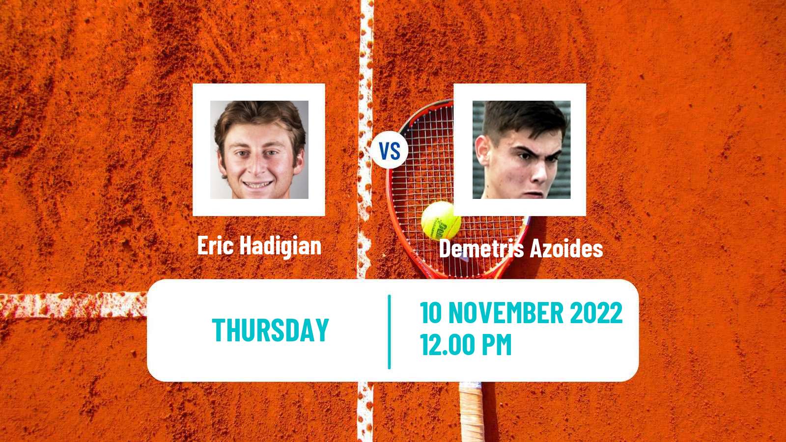 Tennis ITF Tournaments Eric Hadigian - Demetris Azoides