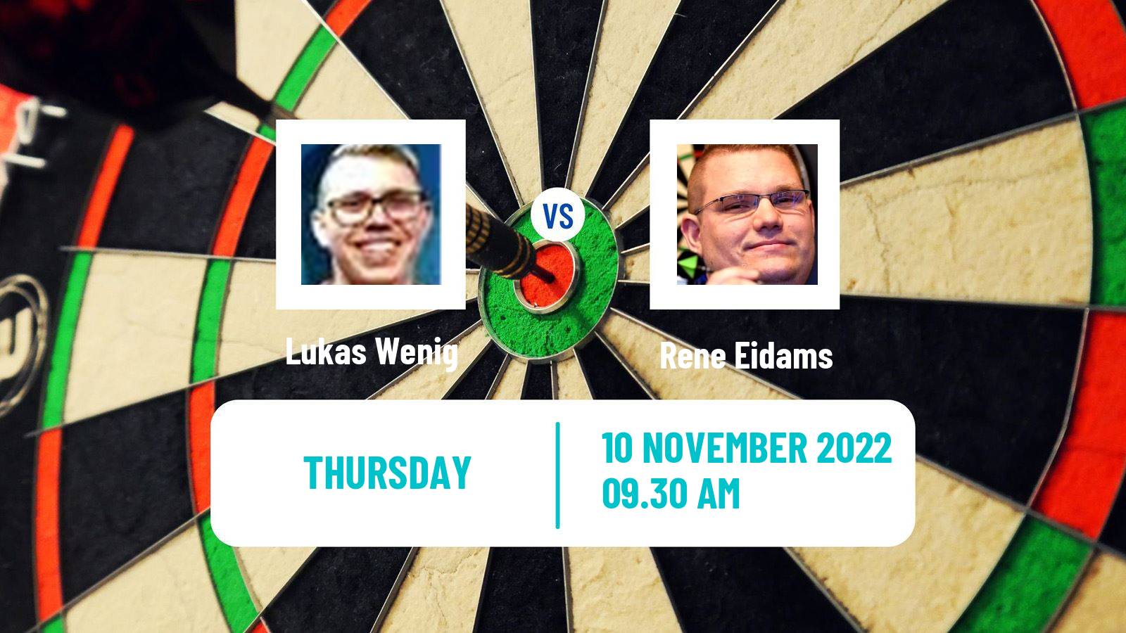 Darts Darts Lukas Wenig - Rene Eidams