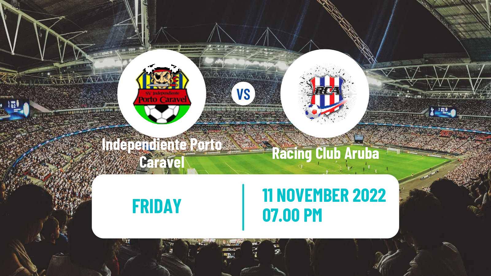 Soccer Aruban Division di Honor Independiente Porto Caravel - Racing Club Aruba