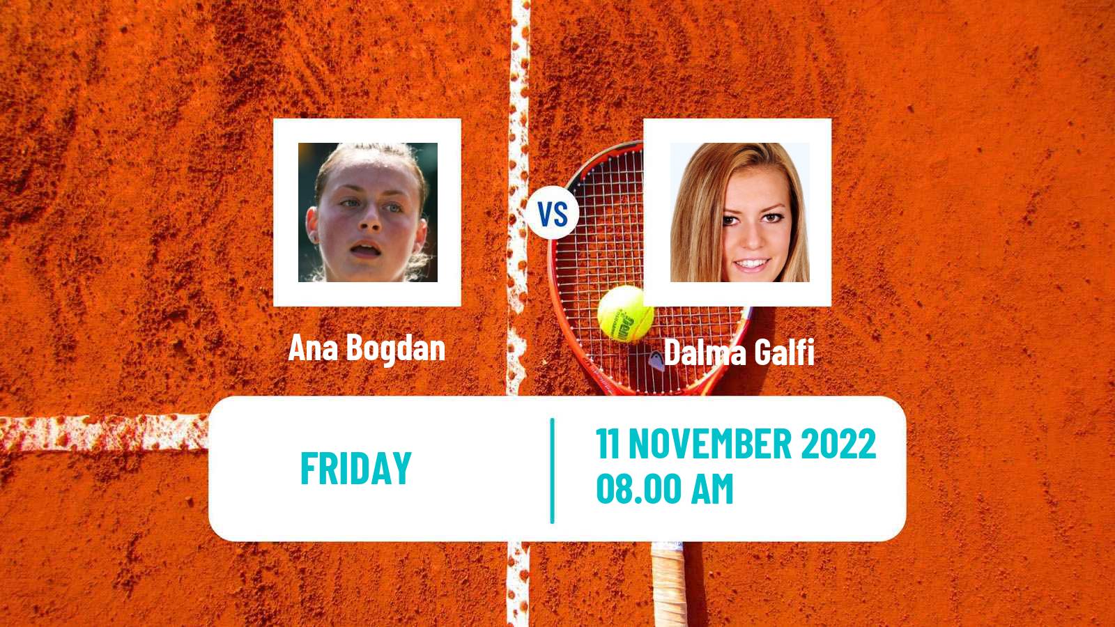 Tennis WTA Billie Jean King Cup World Group Ana Bogdan - Dalma Galfi