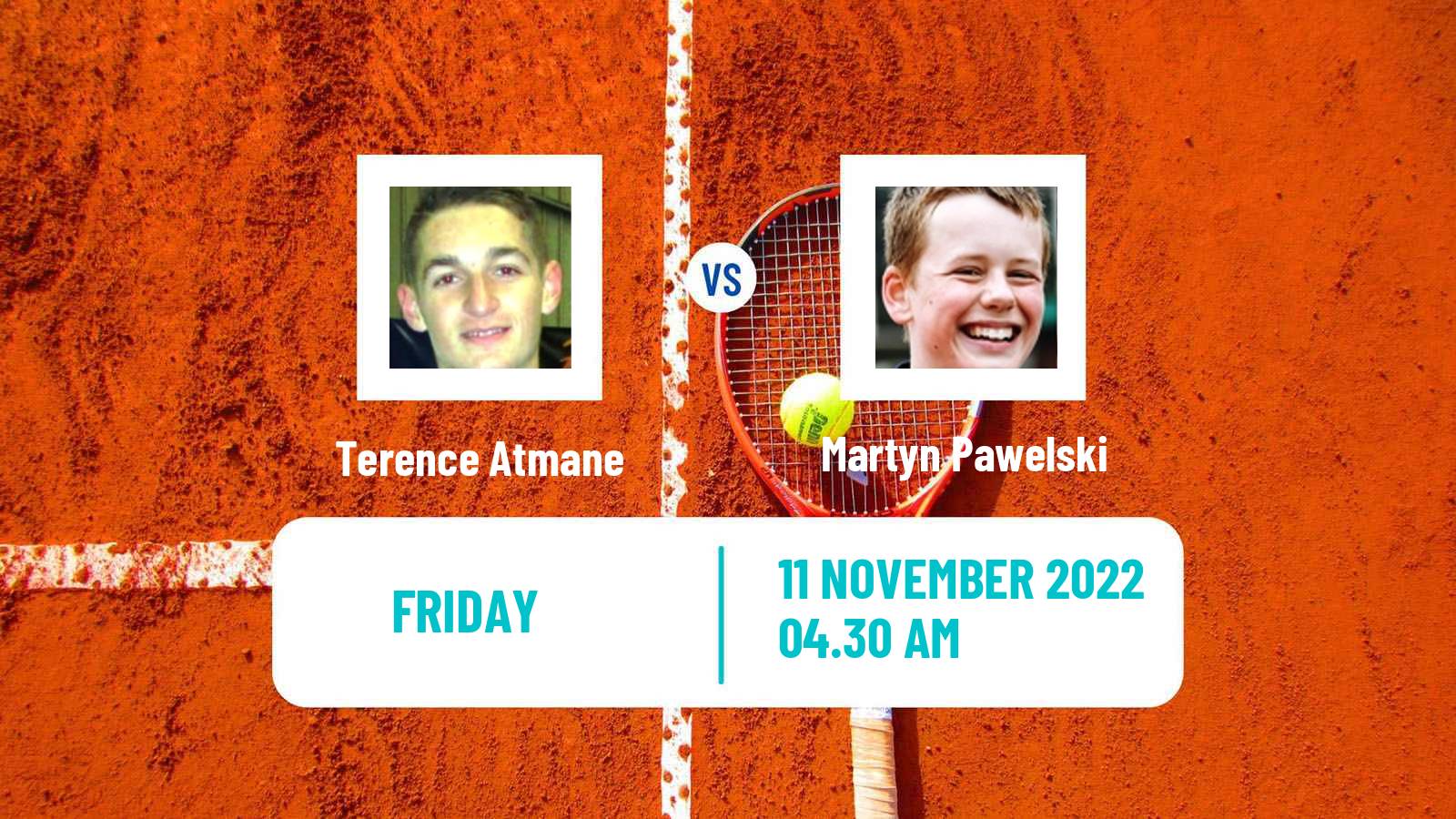 Tennis ITF Tournaments Terence Atmane - Martyn Pawelski