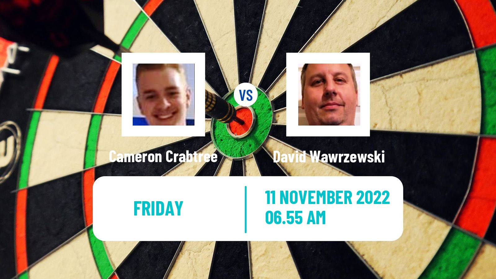 Darts Darts Cameron Crabtree - David Wawrzewski