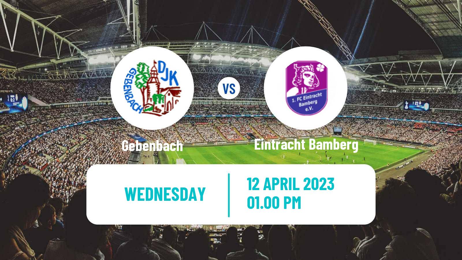 Soccer German Oberliga Bayern Nord Gebenbach - Eintracht Bamberg
