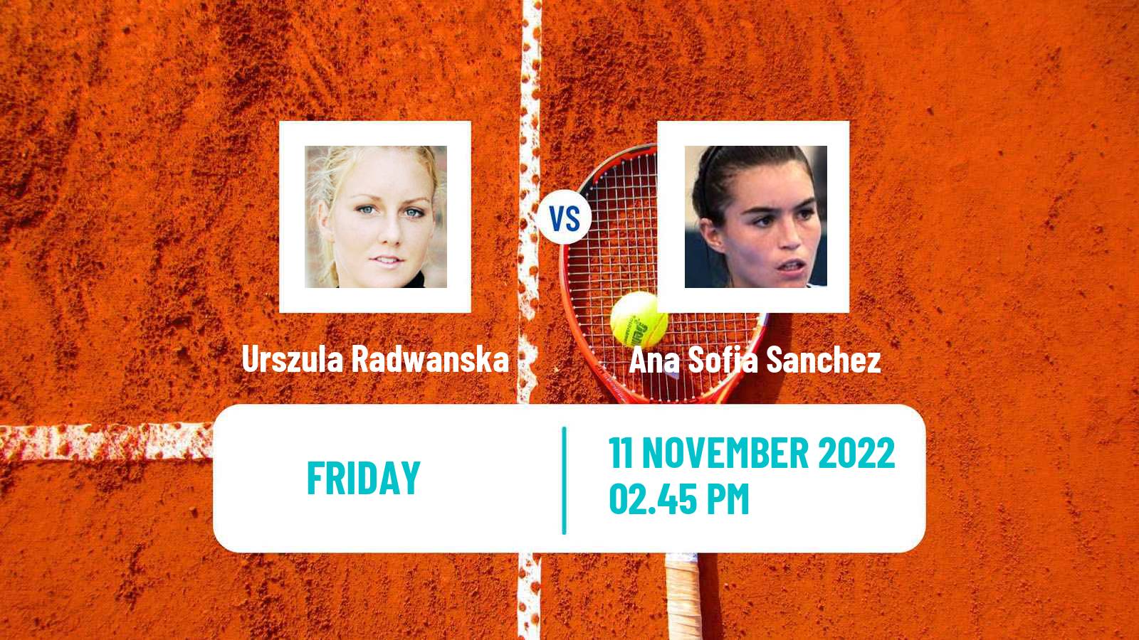 Tennis ITF Tournaments Urszula Radwanska - Ana Sofia Sanchez