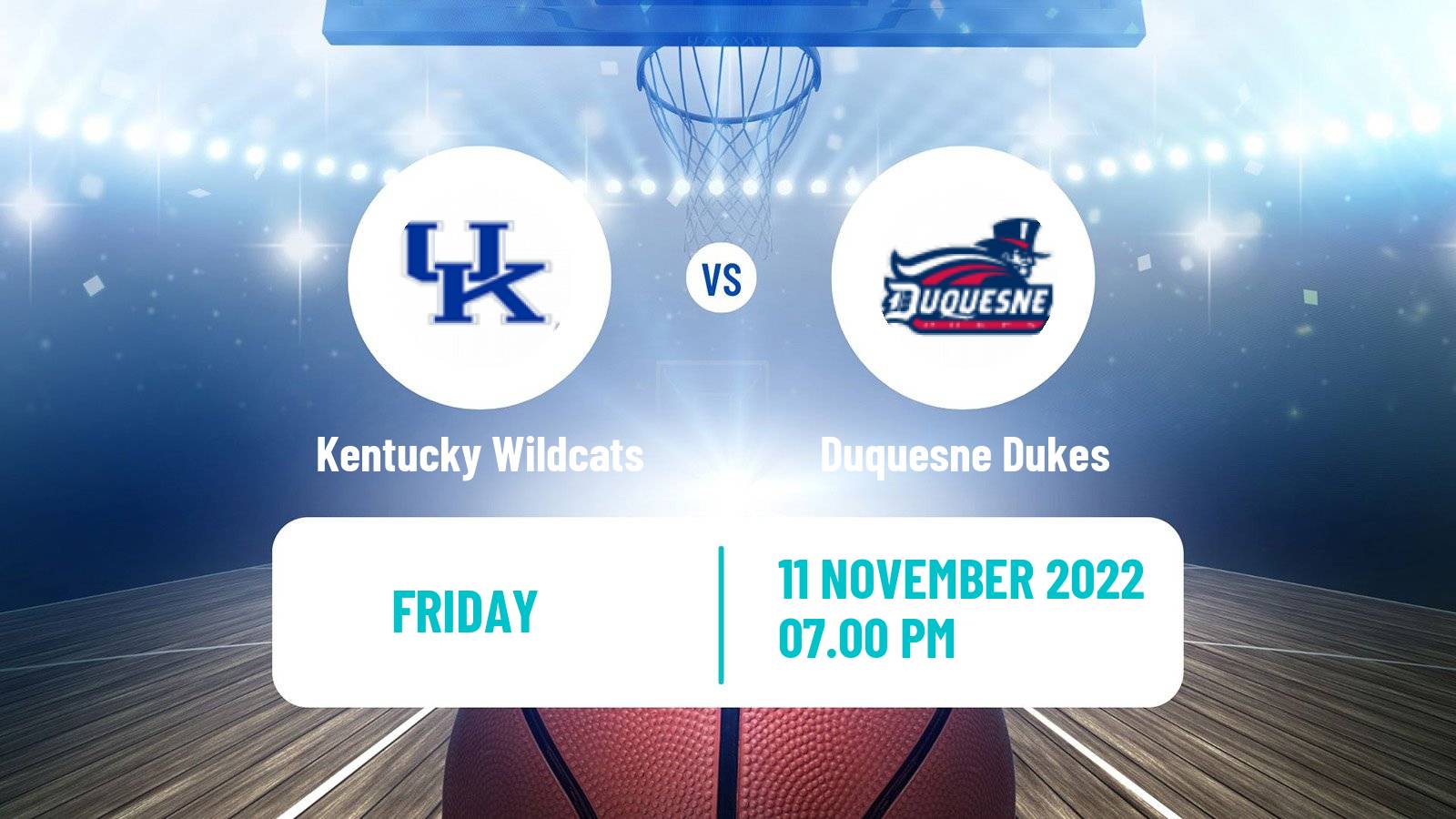 Basketball NCAA College Basketball Kentucky Wildcats - Duquesne Dukes