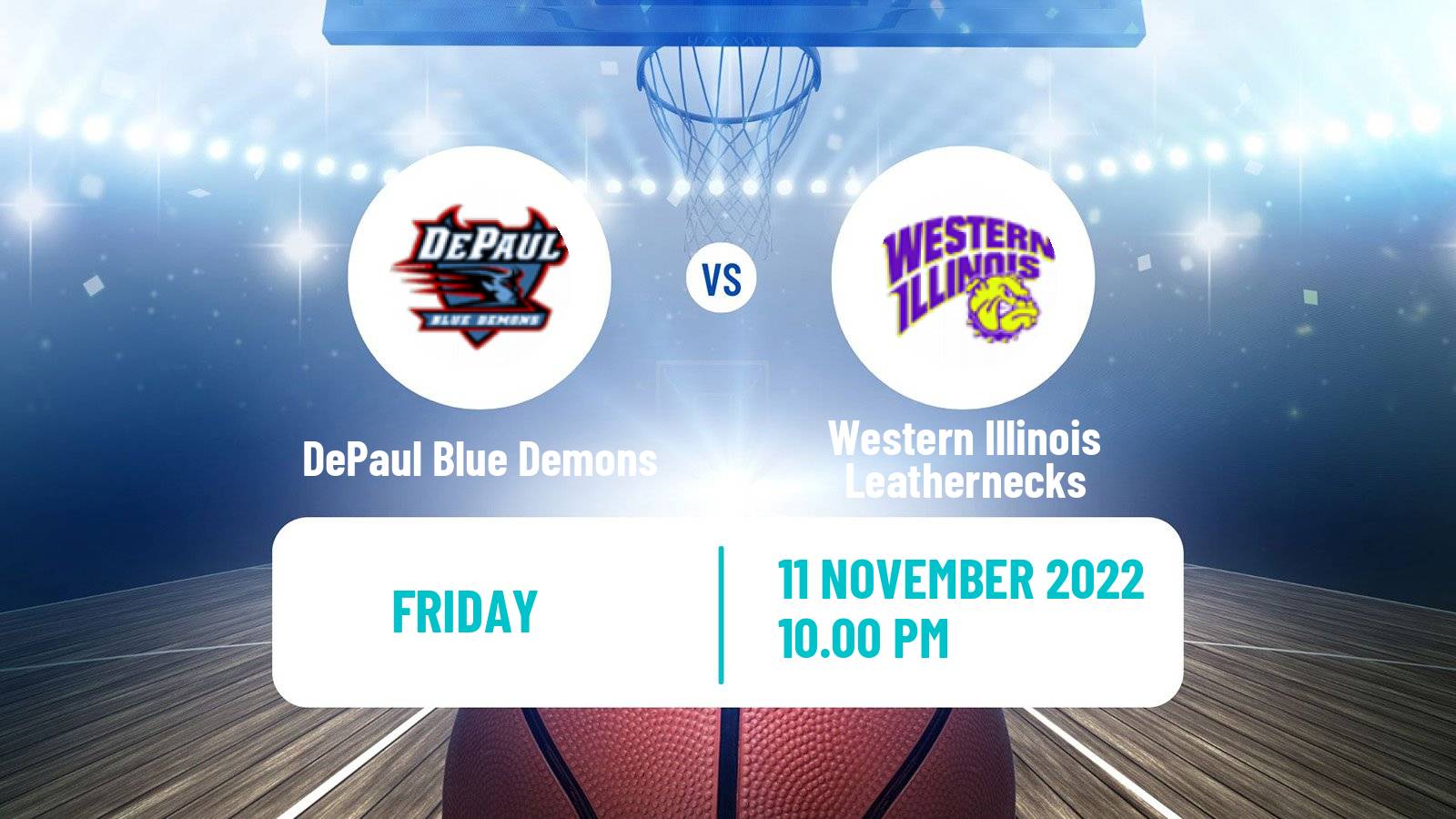 Basketball NCAA College Basketball DePaul Blue Demons - Western Illinois Leathernecks