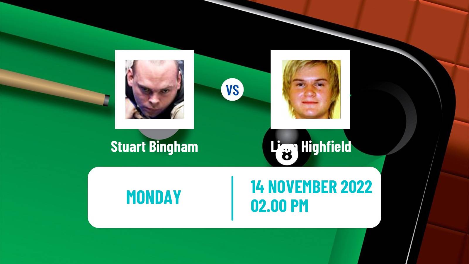 Snooker Snooker Stuart Bingham - Liam Highfield