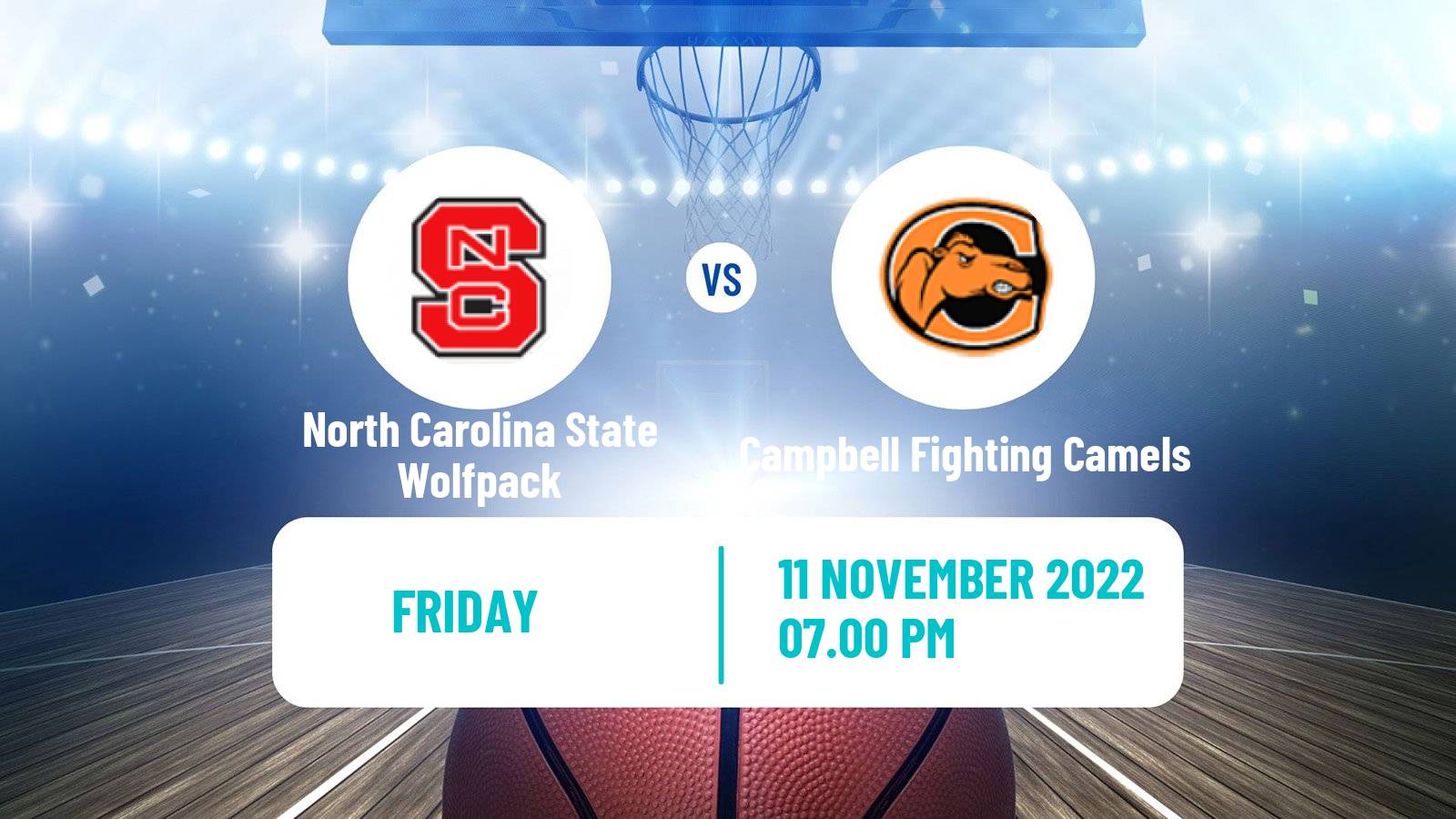 Basketball NCAA College Basketball North Carolina State Wolfpack - Campbell Fighting Camels