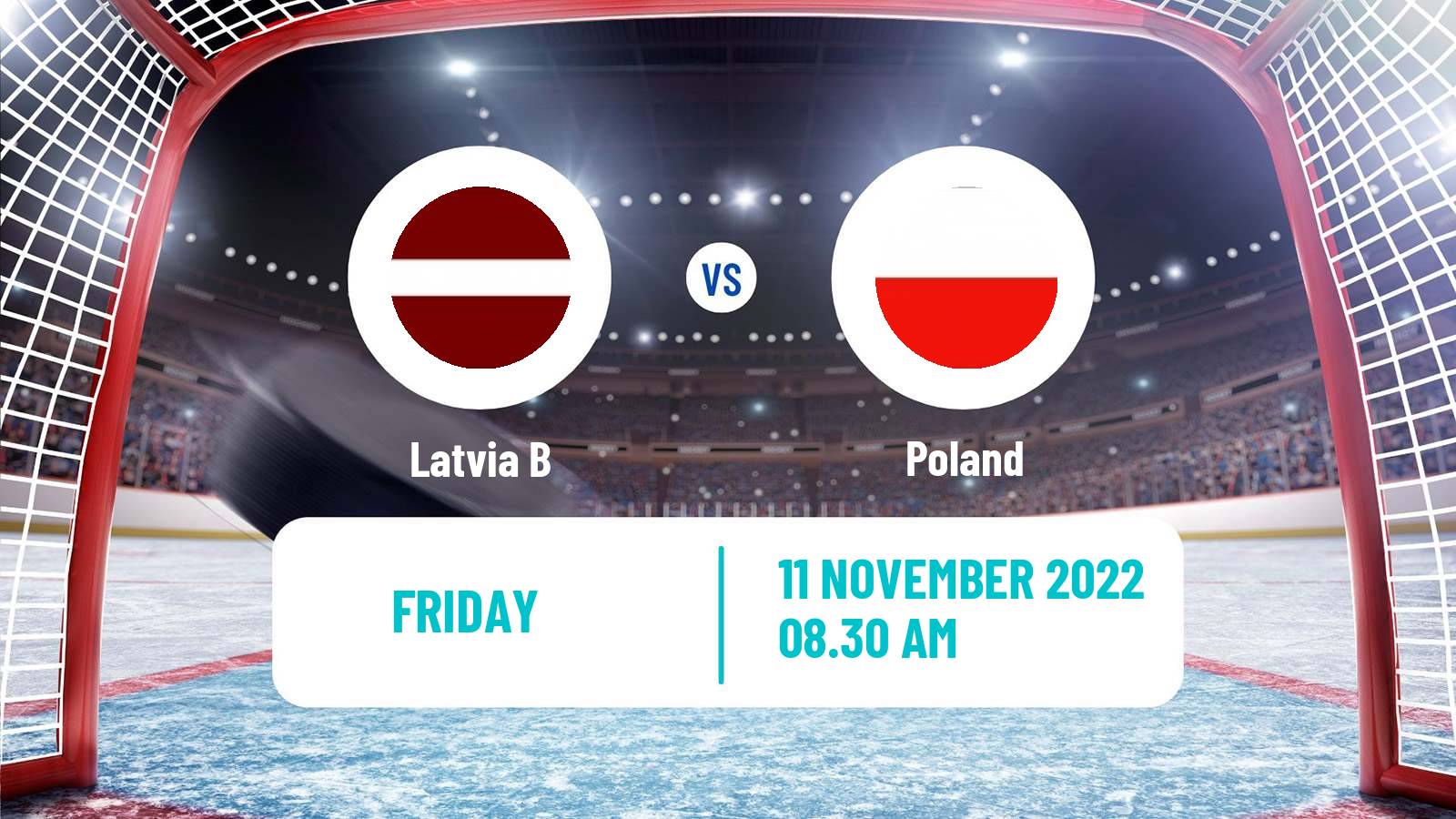 Hockey Ice Hockey International Tournament Lithuania Latvia B - Poland