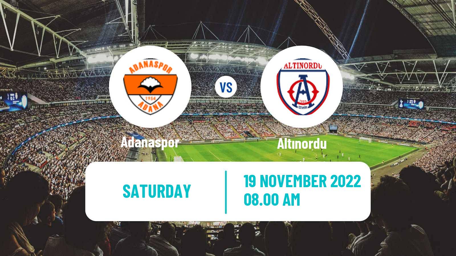 Soccer Turkish First League Adanaspor - Altınordu