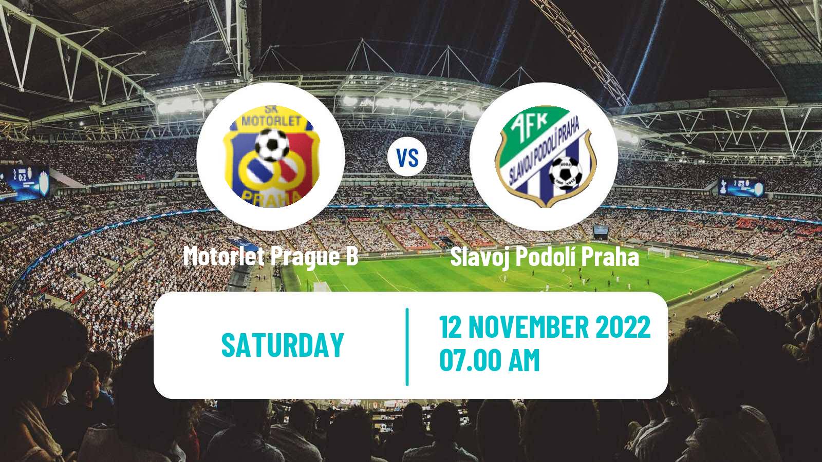 Soccer Czech Prazsky Prebor Motorlet Prague B - Slavoj Podolí Praha