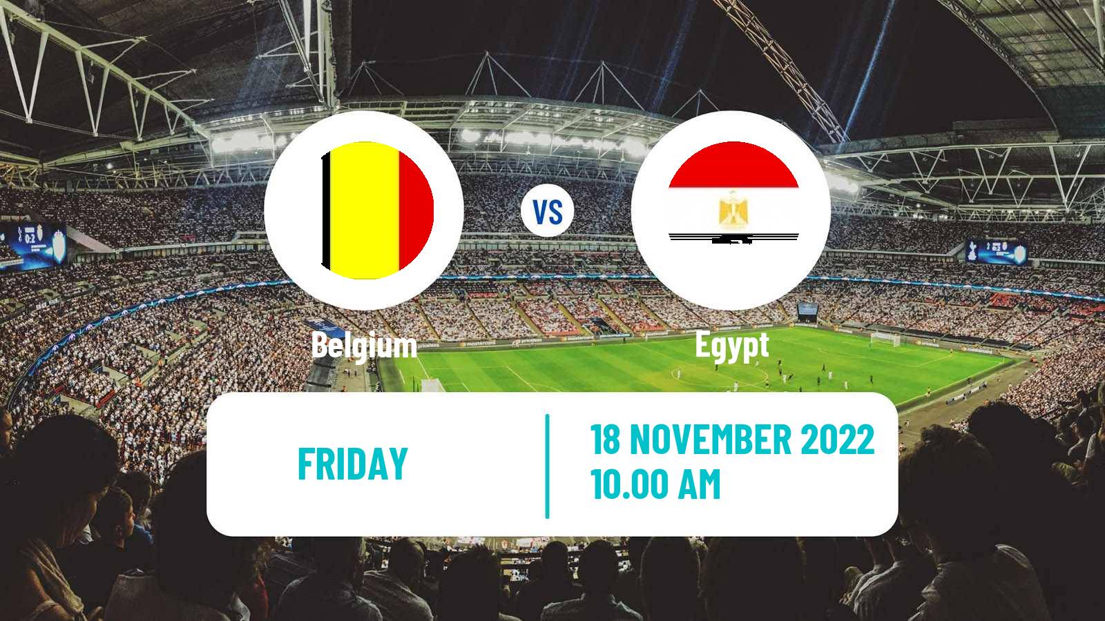 Soccer Friendly Belgium - Egypt