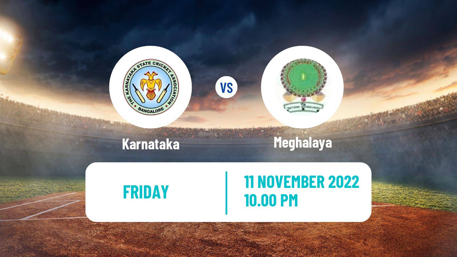 Cricket Vijay Hazare Trophy Karnataka - Meghalaya