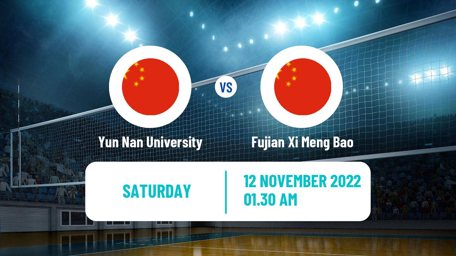 Volleyball Chinese CVL Women Yun Nan University - Fujian Xi Meng Bao