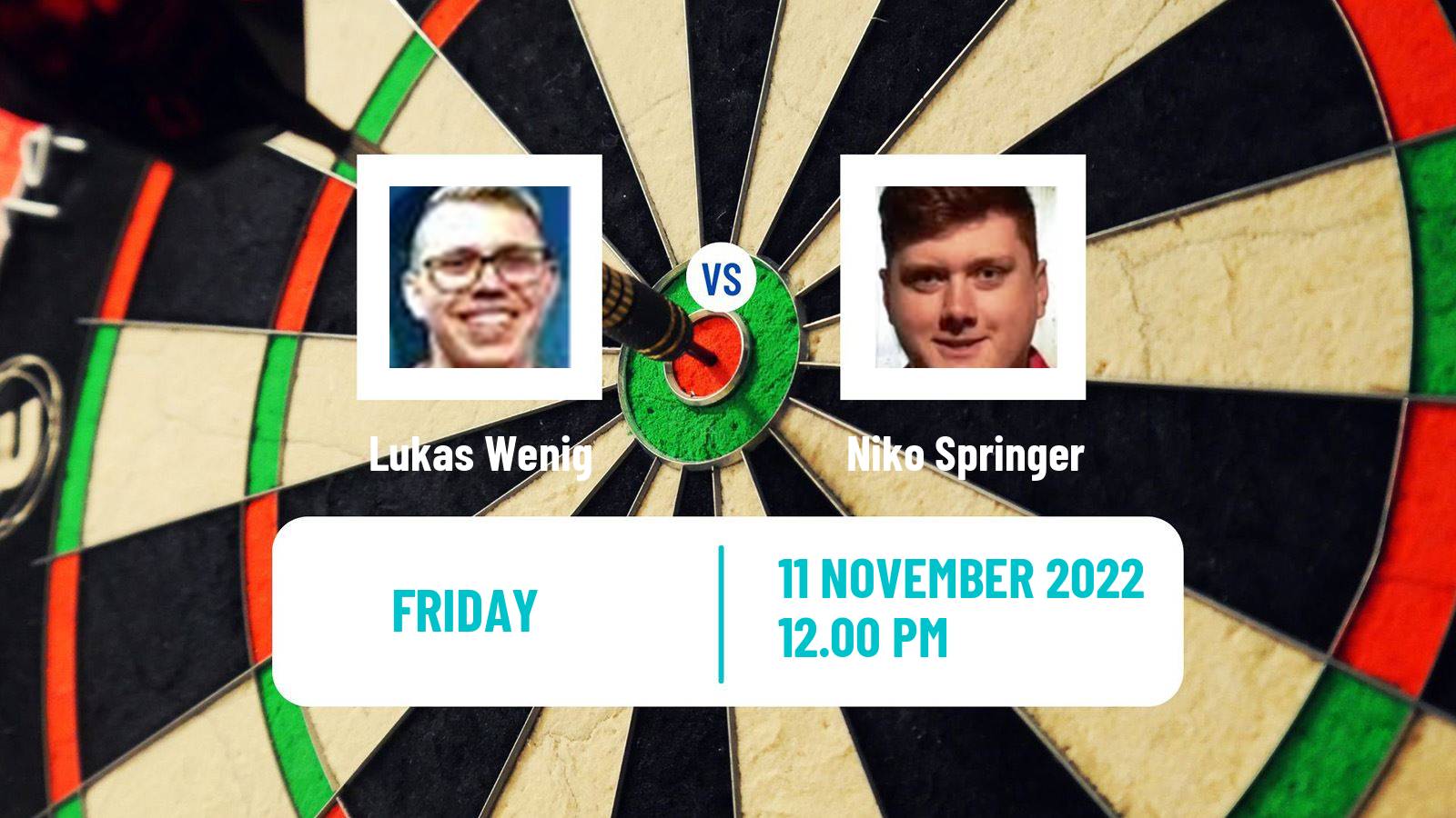 Darts Darts Lukas Wenig - Niko Springer