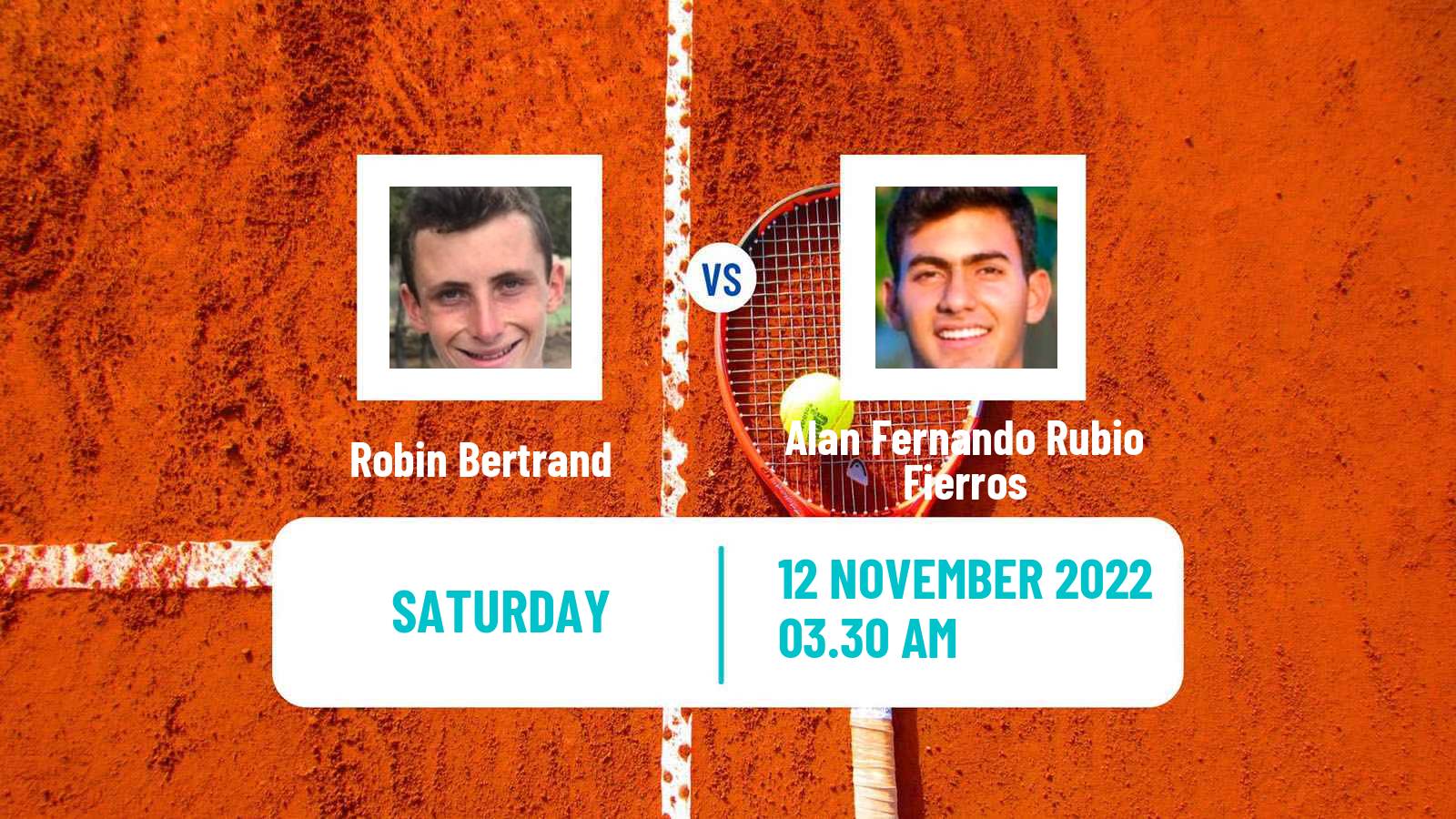 Tennis ITF Tournaments Robin Bertrand - Alan Fernando Rubio Fierros