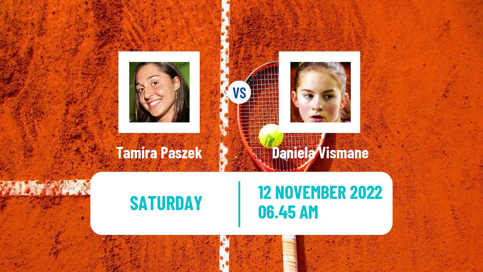 Tennis WTA Billie Jean King Cup World Group Tamira Paszek - Daniela Vismane