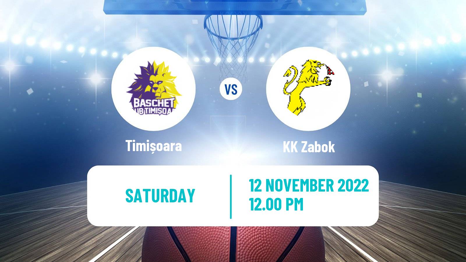 Basketball Alpe Adria Cup Timișoara - Zabok