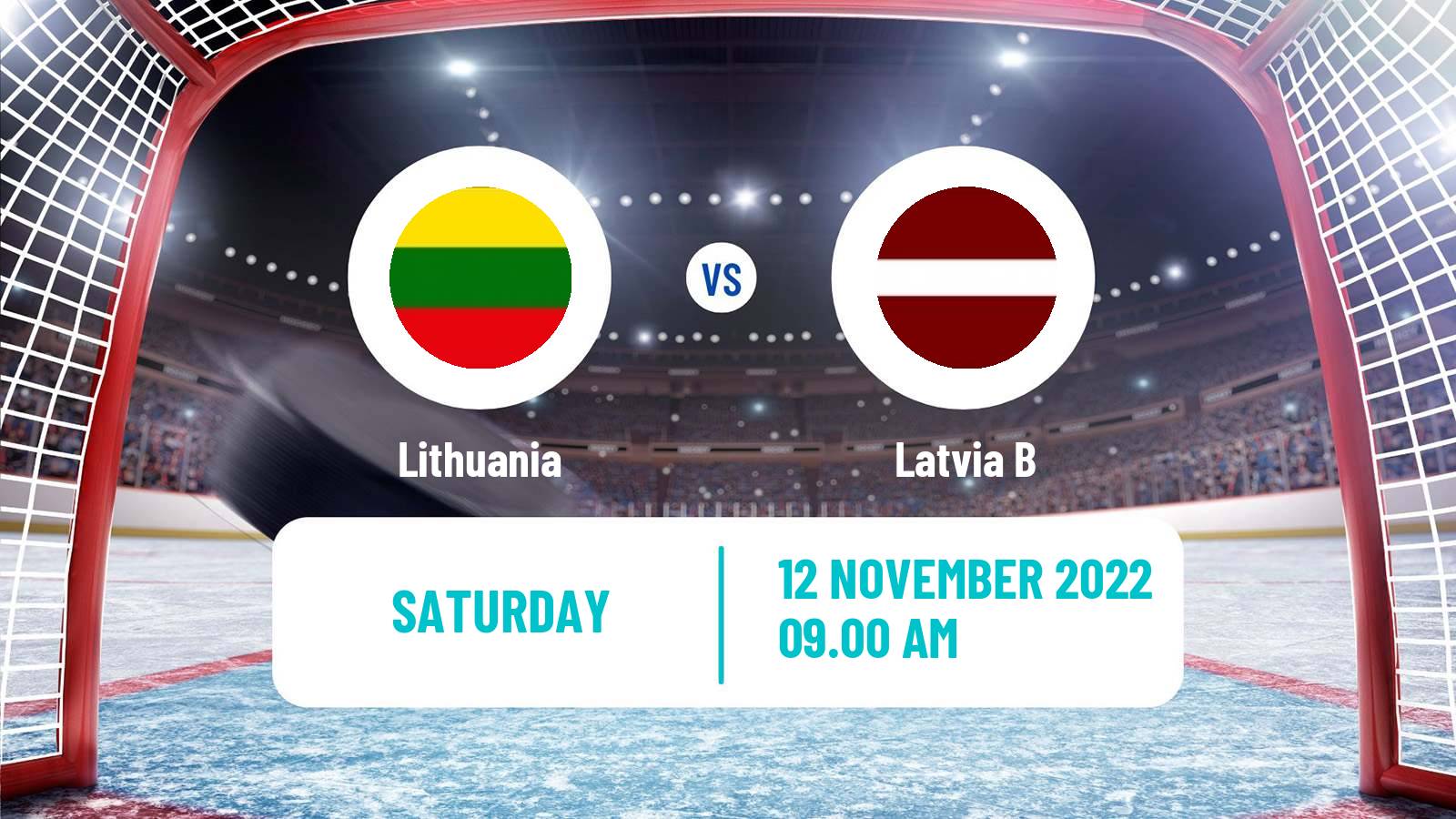 Hockey Ice Hockey International Tournament Lithuania Lithuania - Latvia B
