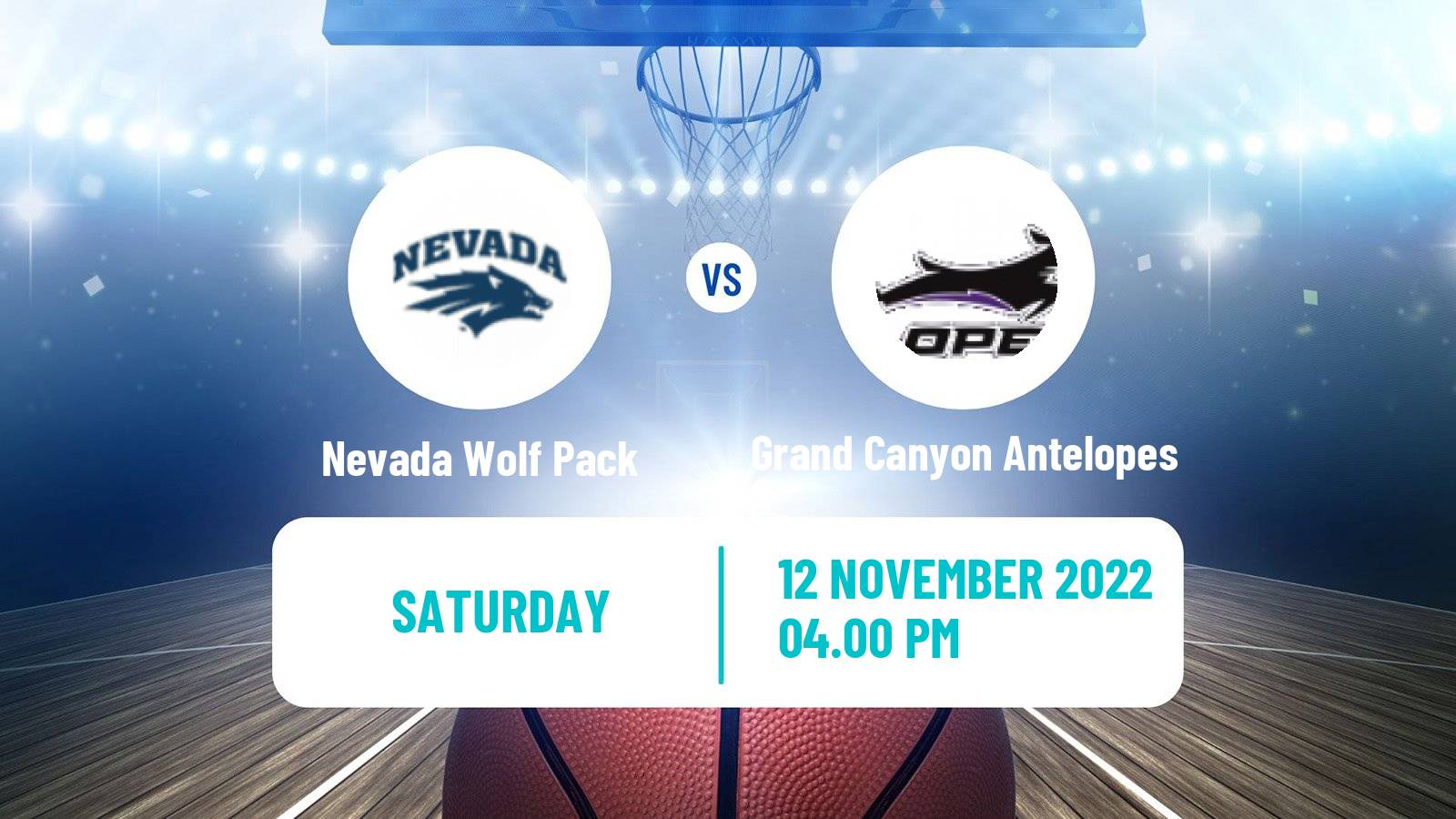 Basketball NCAA College Basketball Nevada Wolf Pack - Grand Canyon Antelopes