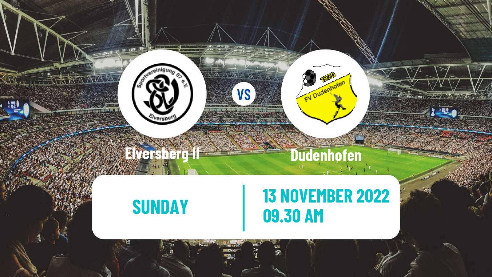 Soccer German Oberliga Rheinland-Pfalz/Saar Elversberg II - Dudenhofen