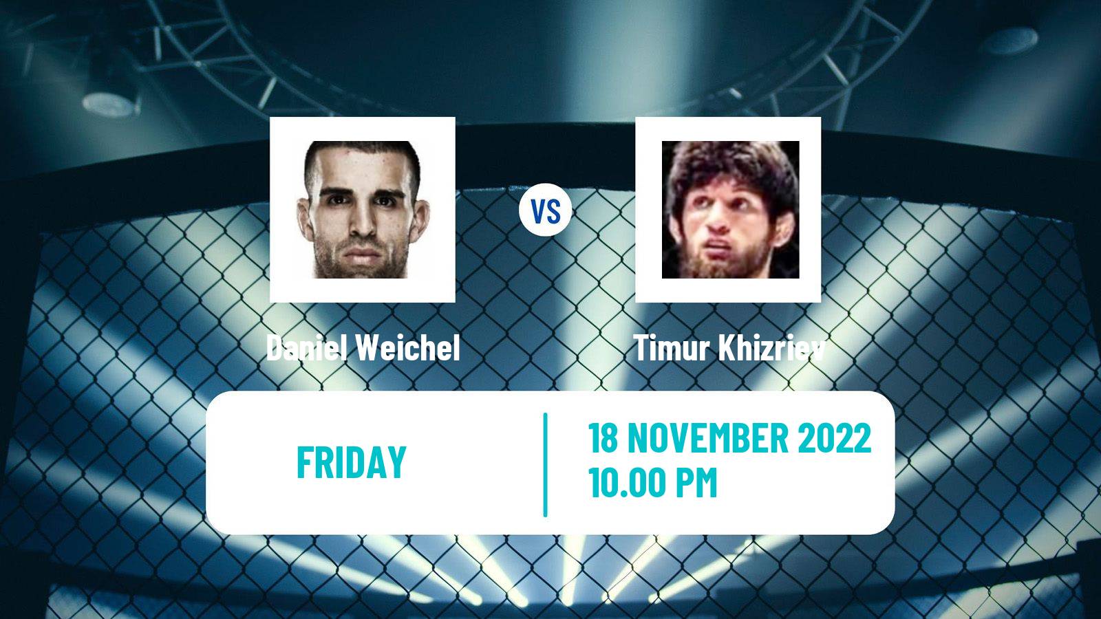 MMA MMA Daniel Weichel - Timur Khizriev