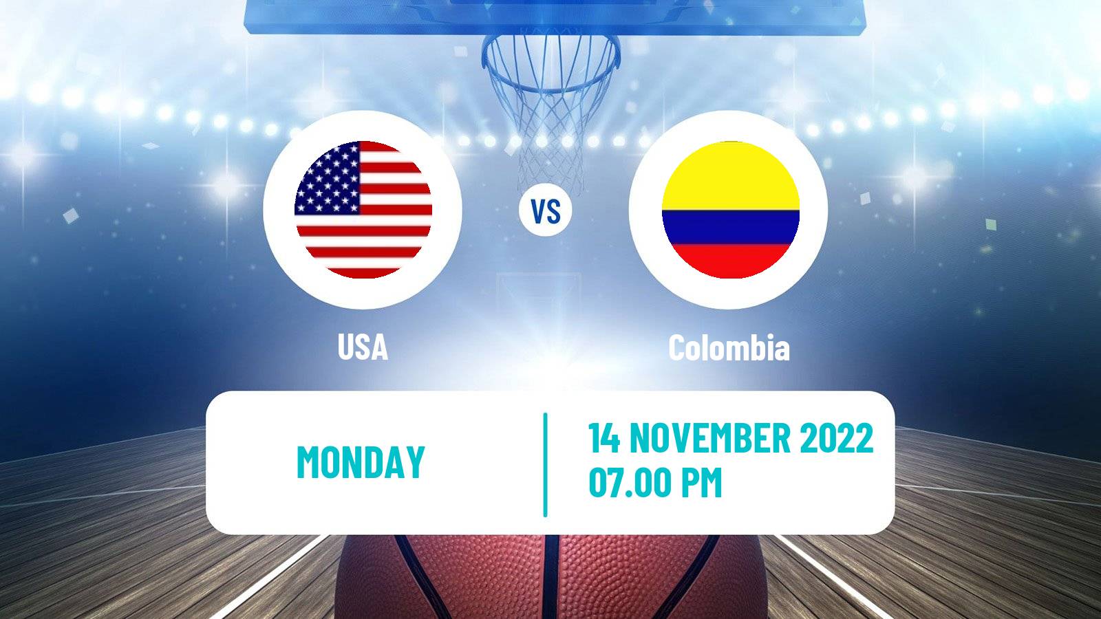 Basketball World Championship Basketball USA - Colombia