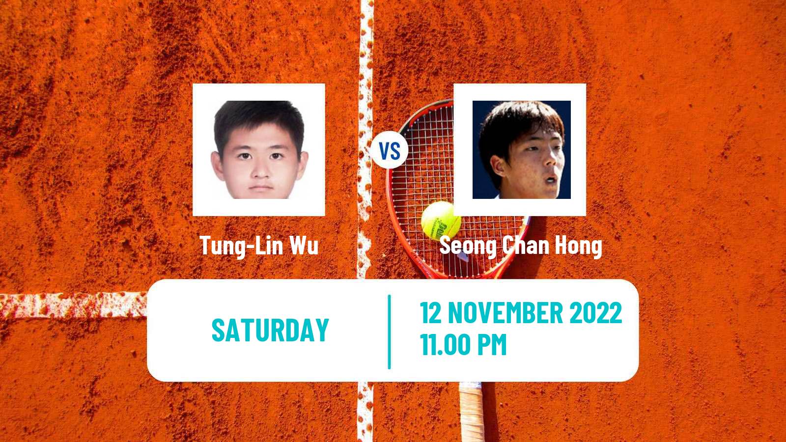 Tennis ATP Challenger Tung-Lin Wu - Seong Chan Hong