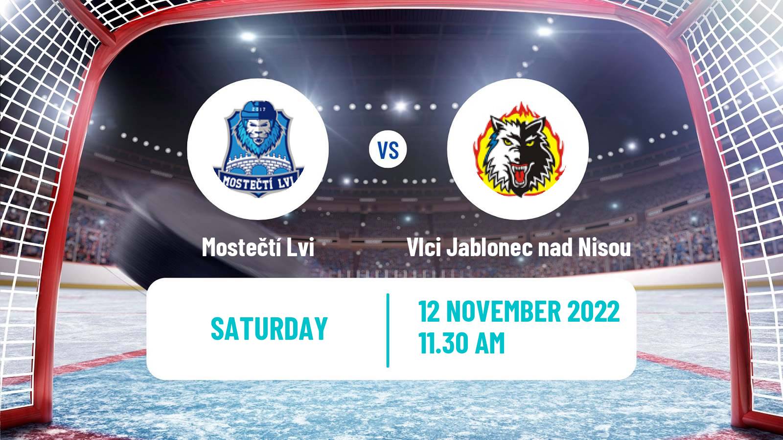 Hockey Czech 2 Liga Hockey West Mostečtí Lvi - Vlci Jablonec nad Nisou