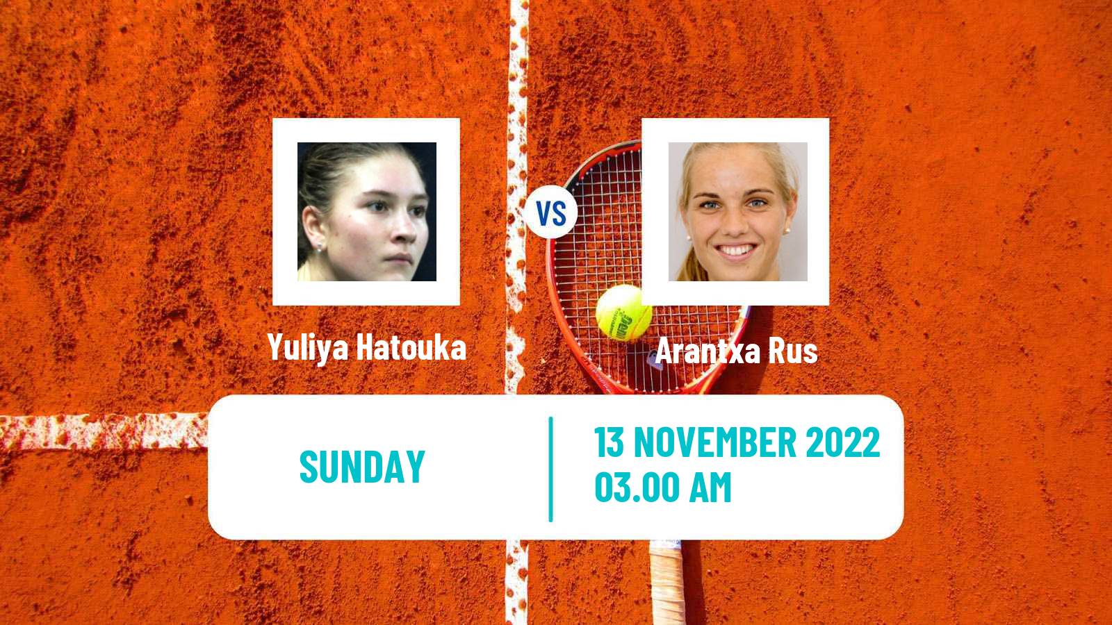 Tennis ITF Tournaments Yuliya Hatouka - Arantxa Rus
